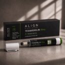 Align Biosciences Tesamorelin 40mg prefilled research pen with packaging